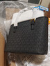 MICHAEL KORS 女士小號單肩手提托特包 送女友情人節禮物 黑色印花35T9GTVT0B BLACK 曬單實(shí)拍圖