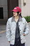 Teenie Weenie小熊羽絨服女裝25冬款時(shí)髦舒適翻領(lǐng)夾克兩件套羽絨服 灰色 M 曬單實(shí)拍圖