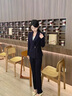 普妮姿職業(yè)套裝女春秋新款酒店經(jīng)理工作服珠寶店接待工裝前臺西裝外套女 單件深藍色西裝 L 【建議100-109斤】 曬單實(shí)拍圖