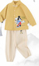 Disney baby迪士尼男童套裝兒童國風漢服中小童裝中秋唐裝新中式衣服 姜黃110 曬單實拍圖