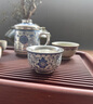 薈云軒高端鎏銀茶杯主人杯一對陶瓷茶盞禮盒裝送禮送長(cháng)輩生日禮物 鎏銀青花蓮韻-迎財杯 禮盒裝 曬單實(shí)拍圖