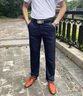 皮爾卡丹（pierre cardin）桑蠶絲休閑褲男士高端秋冬季中年抗皺免燙新款直筒寬松商務(wù)長(cháng)褲子 藏青色 【高端桑蠶絲休閑褲】 32 【腰圍2尺5】 曬單實(shí)拍圖