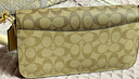 蔻馳（COACH）【官方授權(quán)店】蔻馳女包MORGAN系列腋下酒神包斜挎送女友老婆母親 CH506IMOT4卡其老花 曬單實(shí)拍圖