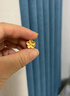 中銀鑫行桃花轉(zhuǎn)運(yùn)珠吊墜足金999黃金項(xiàng)鏈掛墜硬金DIY手串送女友禮物 桃花吊墜（克重多退少補(bǔ)） 約0.8g 曬單實(shí)拍圖