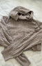 優(yōu)衣庫女裝可機洗紐花針織連帽套頭衫/25秋冬新款478871 06 鉛灰色 L /160/88 曬單實(shí)拍圖