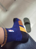 NBA襪子男士中筒時(shí)尚運動(dòng)襪秋季毛圈加厚毛巾底防滑跑步籃球棉襪3雙 曬單實(shí)拍圖