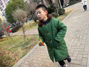 木木屋（mumuwu）品牌童裝男童外套秋冬兒童棉服東北軍大衣加厚保暖中大童棉衣冬裝 軍綠色 140 適合130-140cm年齡9-10歲 曬單實(shí)拍圖