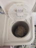 美的（Midea）半自動(dòng)雙桶洗衣機 8公斤洗+5.5脫水雙缸波輪 老人簡(jiǎn)易操作 品質(zhì)電機小巧不占地 租房宿舍必備 二級 MP8DS136 曬單實(shí)拍圖