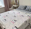 無(wú)印良品卡通牛奶絨羊羔絨毛毯冬季加厚蓋毯辦公室午睡毯披肩毯沙發(fā)蓋腿毯 萌趣小貓【羊羔絨+牛奶絨】 100*150cm【一毯多用】 曬單實(shí)拍圖