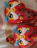 米嘟爾國風(fēng)寶寶學(xué)步鞋虎頭鞋嬰兒軟底鞋子大紅色喜慶刺繡手工軟底獅虎龍 諾_祥云龍虎(龍虎鞋) 12 內長(cháng)12cm （M 建議6-12月） 曬單實(shí)拍圖