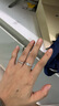 謝瑞麟（TSL）18K金鉆石戒指女款拼色排鉆戒指求婚結(jié)婚鉆戒63878 13號圈口（約24分） 鉆石共23顆 曬單實拍圖