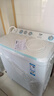 海爾（Haier）洗衣機(jī)半自動(dòng)雙缸雙桶筒12公斤大容量家用脫水甩干機(jī)雙動(dòng)力波輪洗脫分離操作簡單【國家補(bǔ)貼20%】 【新品上市12KG】一級(jí)能效+新風(fēng)系統(tǒng)+抗菌波輪 曬單實(shí)拍圖