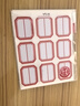 晨光（M&G）文具25*33mm/90枚紅自粘不干膠標簽貼紙標記便簽便利貼口取紙價格名字姓名貼YT-11辦公用品開學 曬單實拍圖