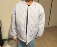 茵曼（INMAN）童裝男女童棉服按扣設計2024冬新款中大童V領(lǐng)休閑外套保暖衣 紫色 130 曬單實(shí)拍圖