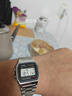 卡西歐（CASIO）手表復古款小方塊防水學(xué)生運動(dòng)電子日韓表 A158WA-1 曬單實(shí)拍圖