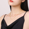 周六福（ZLF）  黃金項鏈女款足金999單子母鏈簡(jiǎn)約素鏈 計價(jià) 45cm - 3.25g 曬單實(shí)拍圖