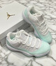 耐克（NIKE）女鞋Air Jordan 11 AJ11薄荷綠時(shí)尚百搭運動(dòng)鞋低幫籃球鞋 AH7860-103 41 曬單實(shí)拍圖