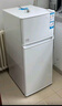 海爾（Haier）123升小冰箱冰箱雙開(kāi)門(mén)二級能效節能省電黑金凈化保鮮租房家用宿舍辦公室冰箱BCD-123GHTMZ0WV 曬單實(shí)拍圖