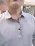 皮爾卡丹（pierre cardin）長袖t恤男中青年上衣商務(wù)休閑翻領(lǐng)純色polo打底衫男裝 米杏 XL 曬單實拍圖