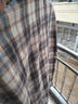真維斯（JEANSWEST）格子襯衫男款春秋款2025新款休閑寬松長(cháng)袖襯衣男士上衣外套 CS-2111H米藍色 XL 曬單實(shí)拍圖