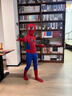 蜘蛛俠衣服緊身衣COS戰衣奧特曼童裝兒童男孩套裝鋼鐵俠服裝 超凡蜘蛛俠連體衣+頭套 140 曬單實(shí)拍圖