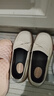 ZHR樂(lè )福鞋女經(jīng)典通勤風(fēng)厚底單鞋女舒適百搭媽媽女皮鞋 BT90 米色 39  曬單實(shí)拍圖