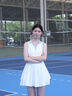 天使季節絕美網(wǎng)球連衣裙女羽毛球服2025新款運動(dòng)棒球裙套裝女衣服 本白 （送打底褲） L 曬單實(shí)拍圖