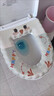 OEMG日式馬桶墊坐墊加厚防水免洗可擦家用四季通用粘貼式坐便套座圈 【不掉色】 2個(gè)裝【熊貓+雞仔】-云感防水 曬單實(shí)拍圖