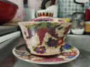 容山堂陶瓷金絲琺瑯彩繪三才蓋碗大號家用泡茶杯茶碗單個(gè)功夫茶具 金絲琺瑯彩蓋碗-大號萬(wàn)花 曬單實(shí)拍圖
