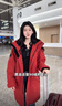 鴨鴨王一博同款羽絨服男女中長(cháng)款2025年冬季新款戶(hù)外加厚紅色外套YX 藏青色 L 175/92A 曬單實(shí)拍圖