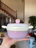 如山嬰兒輔食碗注水保溫碗316L不銹鋼碗兒童餐具恒溫吸盤嬰兒碗湯碗 星黛粉【316L不銹鋼內(nèi)膽】+吸盤 【316L材質(zhì) 感溫變色】 曬單實(shí)拍圖