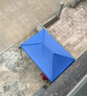 京安通 雨棚遮陽(yáng)棚 戶(hù)外加厚遮陽(yáng)折疊式四腳太陽(yáng)傘停車(chē)棚  2*3m藍色 曬單實(shí)拍圖