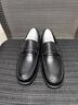 老爺車(chē)（WECKER）男鞋輕奢高端皮鞋休閑男真皮樂(lè )福鞋韓版時(shí)尚青年鞋子男開(kāi)車(chē)男鞋 LYC63002黑色 41 曬單實(shí)拍圖