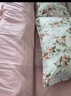 富安娜床上四件套純棉100%全棉床單四件套雙人加大被套枕套汐顏1米8床粉家居館 曬單實(shí)拍圖