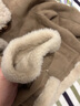 百圖betu女裝冬季新款短外套皮毛一體仿羊羔絨保暖外套女2411T65 卡其色 M 曬單實(shí)拍圖