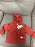 巴拉巴拉兒童羽絨服女童男童2025年冬季寶寶輕薄保暖外套上衣萌趣男寶女寶 紅色小熊仔61003-白鴨絨 100 (充絨量32g) 曬單實拍圖