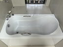 箭牌（ARROW）浴缸家用成人浴缸 亞克力按摩大浴缸小戶(hù)型方形日式坐式浴池 1.4m五金浴缸/含花灑頭/左裙 曬單實(shí)拍圖