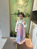 妮莎倍兒漢服女童秋冬款兒童古裝拜年服冬季國風(fēng)女孩古風(fēng)裙子 紫色 140 曬單實(shí)拍圖