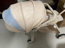 semmook遛娃神器嬰兒推車(chē)0-6歲用折疊可坐可躺帶減震雙向高景觀(guān)溜娃車(chē) 香檳金皮蓬【雙餐盤(pán)】 曬單實(shí)拍圖