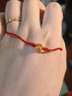 周六福足金黃金腳鏈腳繩女生日禮物定價(jià)A089490約0.25-0.45g21+4cm 曬單實(shí)拍圖