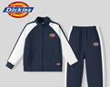 DickiesDickies童裝女童秋裝套裝兒童休閑拉鏈外套中小童粉色洋氣兩件套 藏藍/DK紅標K+DK紅標K 110 110cm 【推薦體重30-37斤】 曬單實(shí)拍圖