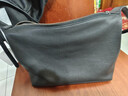 裘真【明星推薦】經(jīng)典hobo包植鞣牛皮腋下通勤休閑餃子女包 黑色-小號 小包/大包 曬單實拍圖