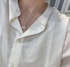 BV同款系列 裙子項鏈 小裙子項鏈 扇子項鏈 女士項鏈 滿(mǎn)鉆項鏈 滿(mǎn)鉆玫瑰金色（大號） 鏈長(cháng)約41-43cm 曬單實(shí)拍圖