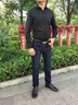 羅蒙男士牛仔褲秋冬季加絨厚款休閑彈力中青年直筒寬松爸爸裝長褲子 20520/A07B藍(lán)色【常規(guī)】 32 曬單實拍圖