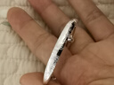周大生平安福滿(mǎn)寶寶銀手鐲嬰兒足銀鐲一對推拉鐲周歲滿(mǎn)月生日禮物約22g 曬單實(shí)拍圖