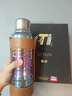 Bylure品牌純鈦保溫杯大容量噸杯磁吸顯溫燜泡杯帶杯套便攜式時(shí)尚杯 鈦銀色-純鈦大噸杯（帶背帶杯套） 500ml 曬單實(shí)拍圖