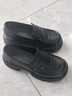 奧康 女鞋2025秋季樂(lè )福鞋真皮學(xué)院風(fēng)JK皮鞋顯腿長(cháng)增高百搭單鞋厚底 黑 1254414017B 36 曬單實(shí)拍圖