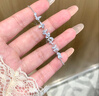范琦（Fanci）紫藤花微笑紫手鏈女生銀25年新款首飾生日表白禮物送女友老婆 曬單實(shí)拍圖