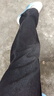 啄木鳥(niǎo)（TUCANO）牛仔褲男秋冬季美式復古加絨垂感潮流寬松闊腿港風(fēng)休閑直筒男長(cháng)褲 黑灰色 【春秋常規】 L （建議體重125-140斤） 曬單實(shí)拍圖