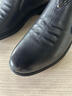 蜘蛛王男鞋真皮冬季高幫棉皮鞋男士新款加絨保暖一腳蹬套腳休閑皮鞋男款 黑色套腳【真皮保暖】 41 (255mm) 曬單實(shí)拍圖